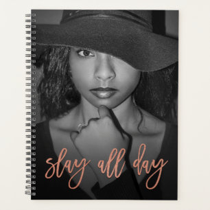 Full Photo Template Rose Gold Slay All Day Planner