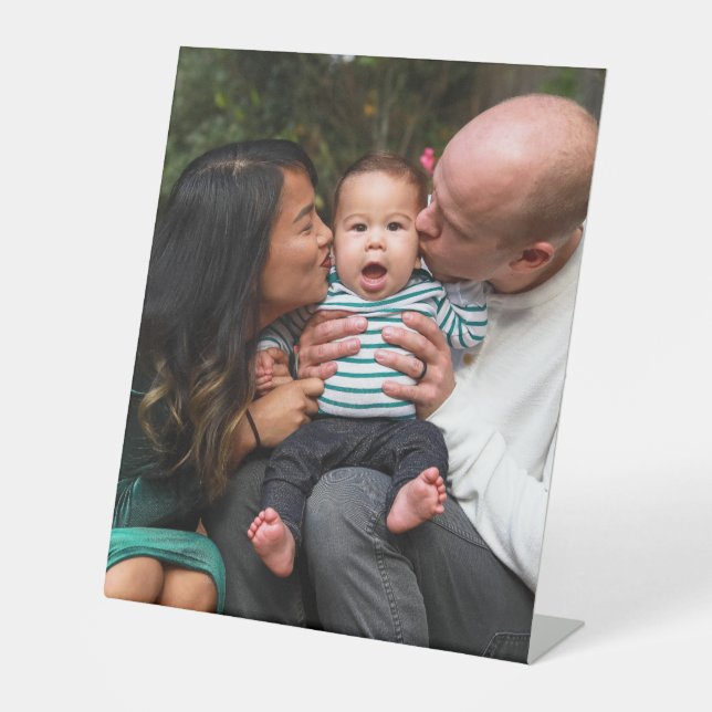 Full Photo Upload Personalised Pedestal Sign (Front)