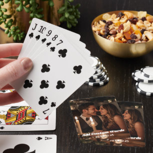 Full Photo- Vertical Custom Words Playing Cards