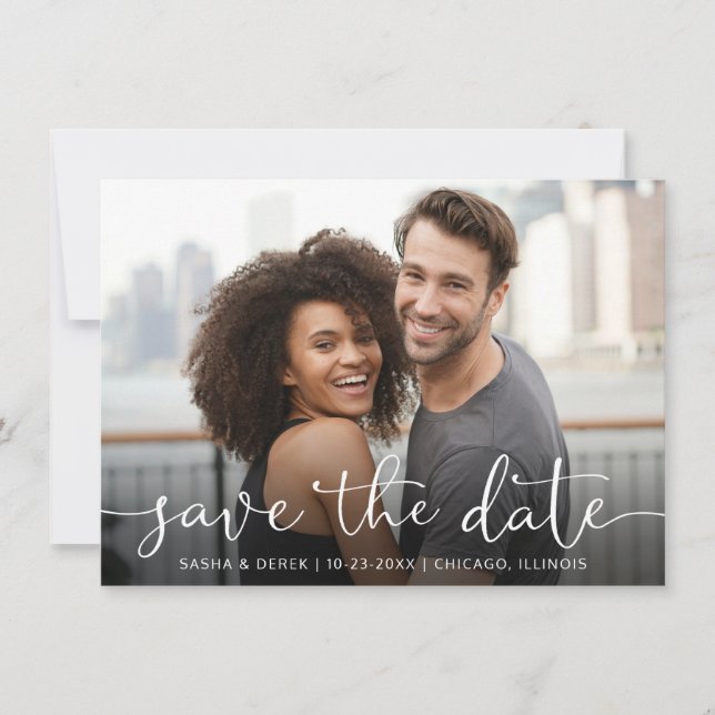 Full Photo Wedding Save the Date (Front)