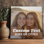 Full Photo - with Custom Text Ceramic Tile<br><div class="desc">A fun way to capture memories and share them with friends. Add a vertical photo and your favourite caption to make a cool gift for friends.</div>