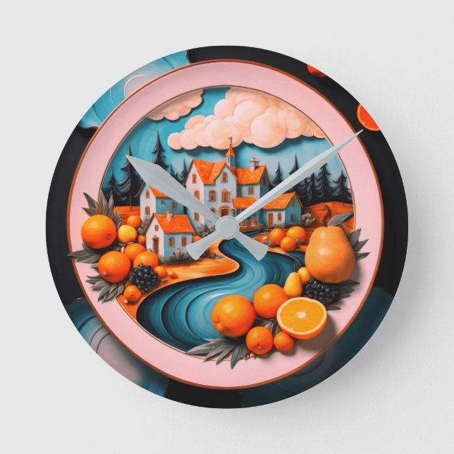Full Plate Round Clock (Front)
