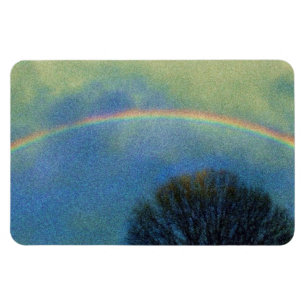 Full rainbow in Seurat style Magnet