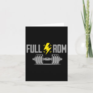 Full Rom Fitness Bodybuilding Gym Card