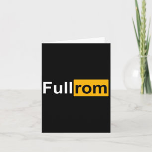 Full Rom Fitness Bodybuilding Gym Full Rom Card