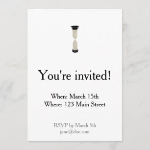 Full Sand Hourglass - Create your own caption! Invitation