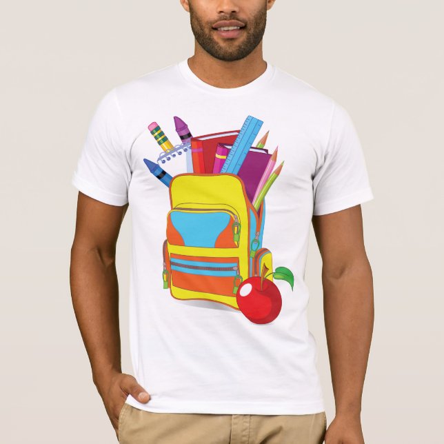 Full School Bag Mens T-Shirt (Front)