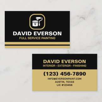 Full Service Painting Luxury Business Card