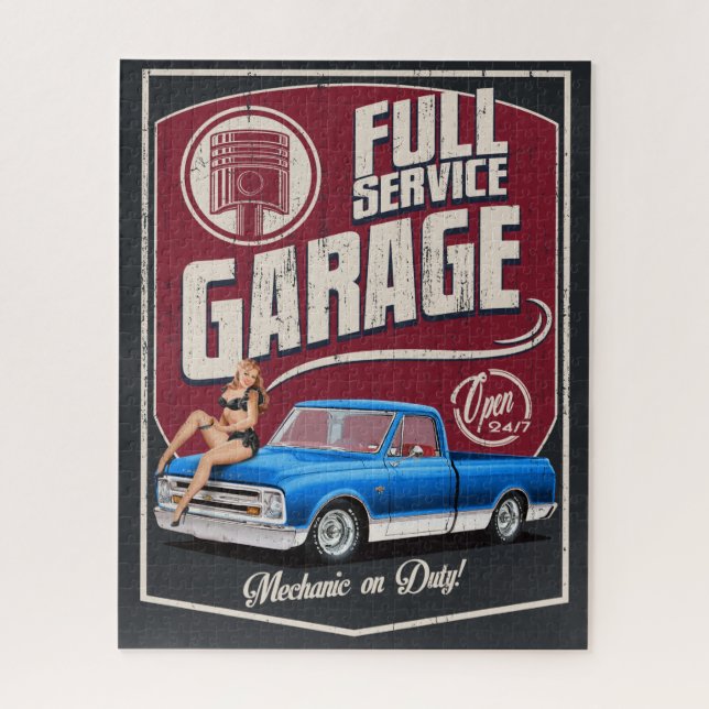 Full Service Truck Garage Jigsaw Puzzle (Vertical)