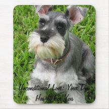 Full Size Mini Schnauzer Mouse pad