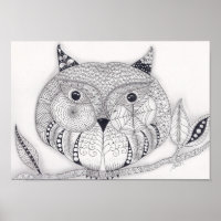 Full Size Wise Old Owl