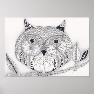 Full Size Wise Old Owl Poster