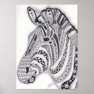 Full Size Zebra Poster