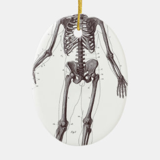 Full Skeleton Ceramic Ornament