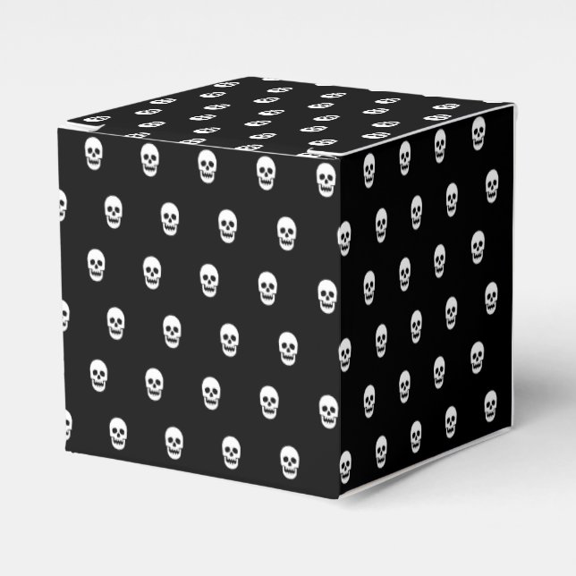 Full Skull Pattern Favour Box (Front Side)