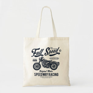Full Speed Speedway Racing Tote Bag