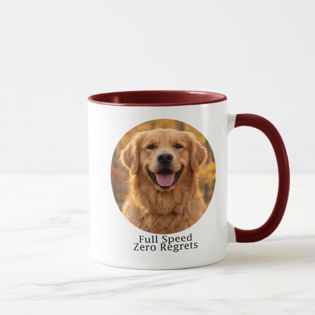 Full Speed Zero Regrets Golden Mug (Right)