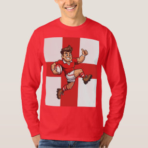 Full Sprint Victory Cheerful Rugby Hero T-Shirt