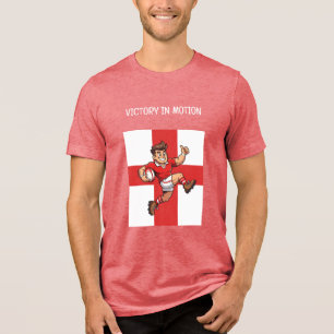 Full Sprint Victory Cheerful Rugby Hero Tri-Blend Shirt