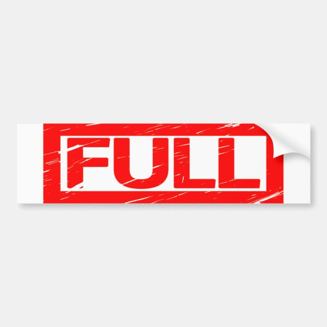 Full Stamp Bumper Sticker (Front)