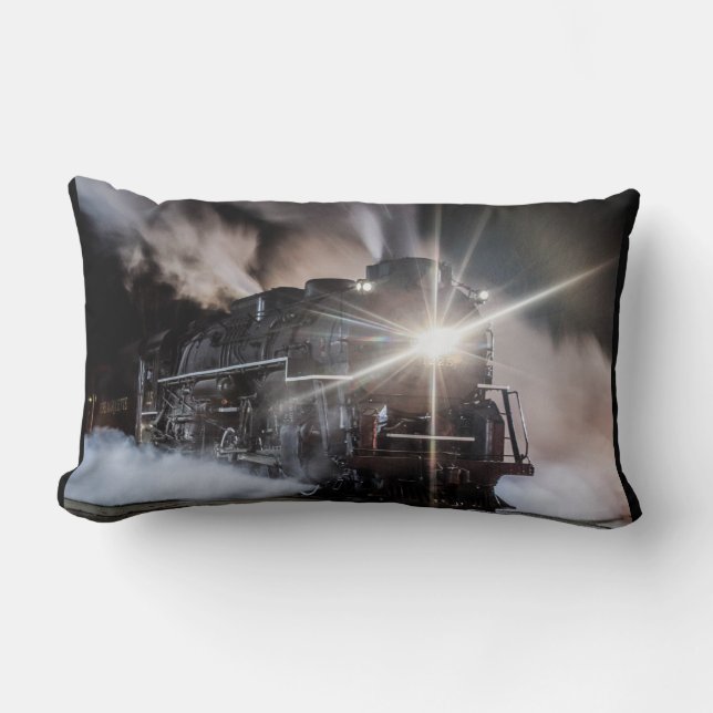 Full Steam Throw Pillow (Front)