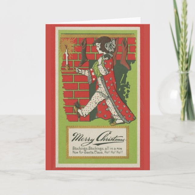 Full Stockings Christmas Card (Front)