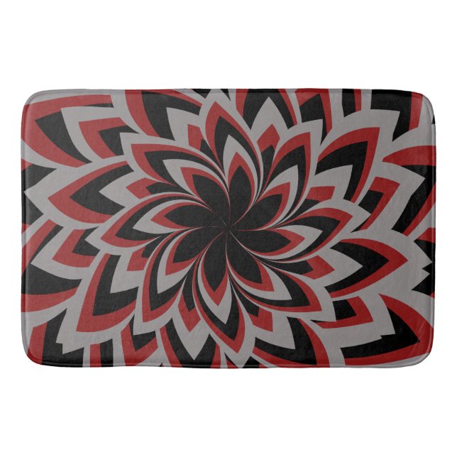 FULL SWIRL FLOWER  BATH MAT (Front)