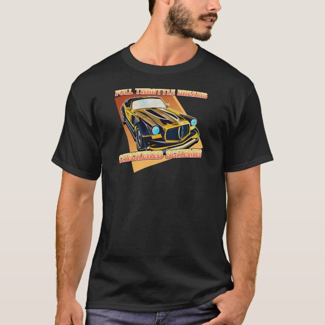 Full Throttle Dreams, Chequered Schemes Motorsport T-Shirt (Front)