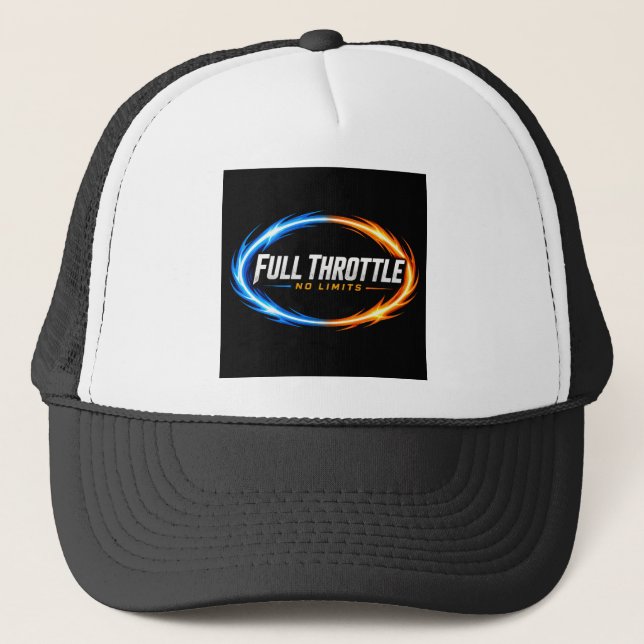 Full Throttle No Limits Hat – Bold Racing Flame Lo (Front)