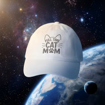 Full Time Cat Mum Baseball Adjustable Feline Lover