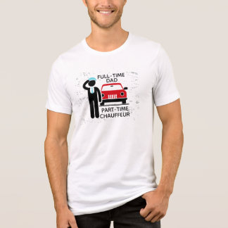 Full-Time Dad Part-Time Chauffeur Busy Dad Tri-Blend Shirt