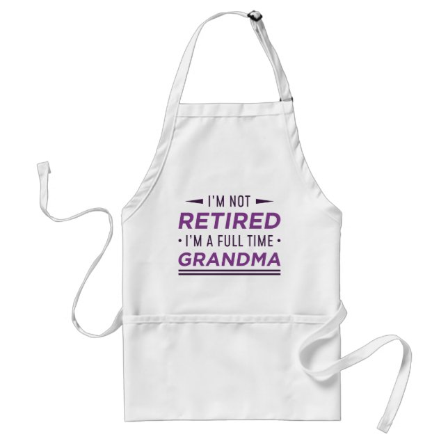Full Time Grandma Standard Apron (Front)