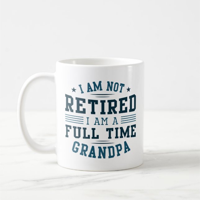 Full Time Grandpa Coffee Mug (Left)