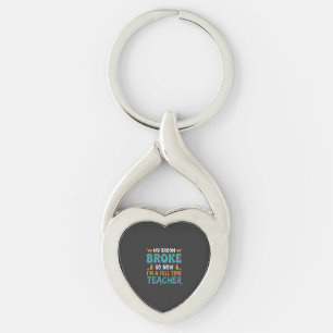 Full Time Teacher Halloween Witch Design_1 Key Ring