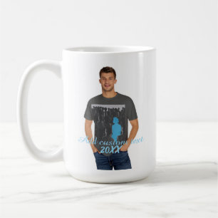 Full Vertical Photo - Script Custom Text Coffee Mug