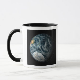 Full view of the Earth highlighting Antarctica Mug