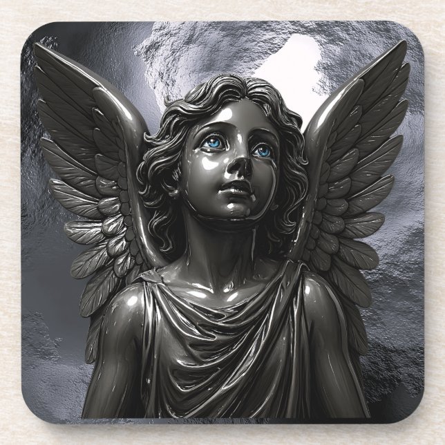 Full-Wing Metal Seraph Coaster (Front)