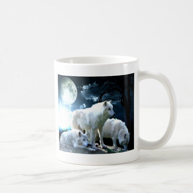 Full Wolf Moon Coffee Mug (Right)