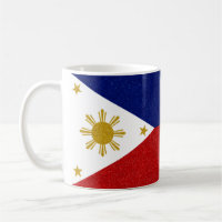 Full-wrap Philippines Glitter Flag
