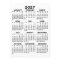 Full Year View Calendar - Basic Minimal Card