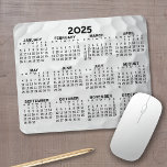 Full Year View Calendar - horizontal Mouse Pad<br><div class="desc">Black and White with gold ball background - A minimal, basic 12 month 2024 calendar. A standard look for a gold lover. The fonts are simple to read, and the colours can be changed. -------- If you open the customise area, it will take to you to an advanced design area...</div>