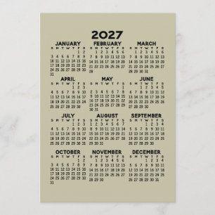 Full Year View Calendar - MCM Pattern on Back Program
