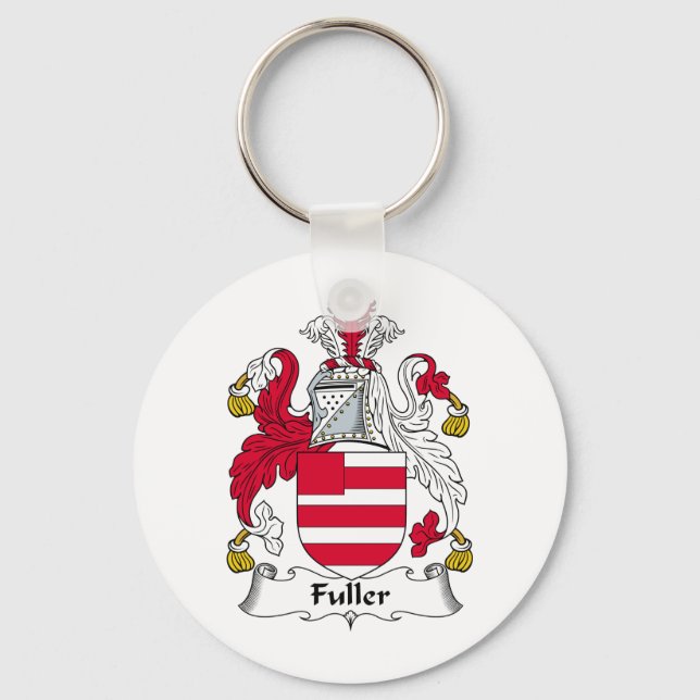 Fuller Family Crest Key Ring (Front)
