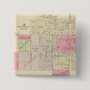 Fullerton and Genoa, Nebraska 15 Cm Square Badge