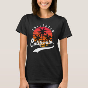 Fullerton, California Retro Sunset Women's T-Shirt