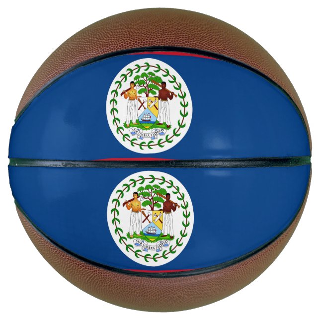 Fullsize Basketball with Flag of Belise (Front)