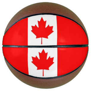 Fullsize Basketball with Flag of Canada