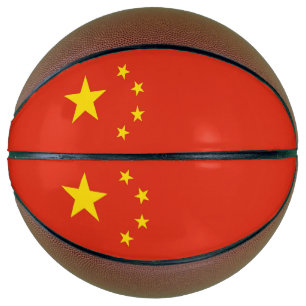 Fullsize Basketball with Flag of China