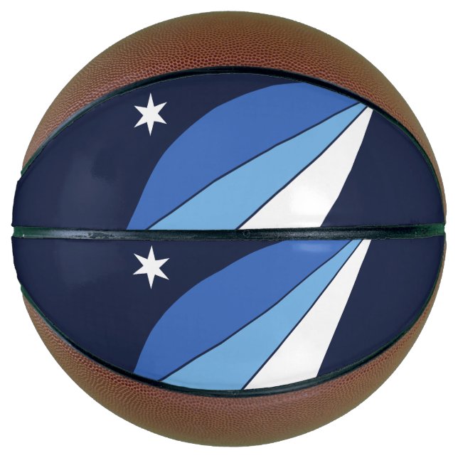 Fullsize Basketball with Flag of Columbia (Front)