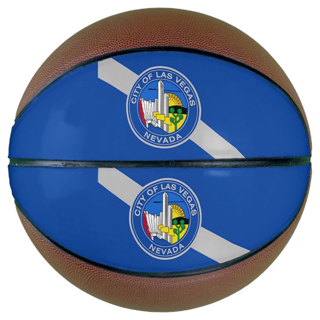 Fullsize Basketball with Flag of Las Vegas, USA (Front)